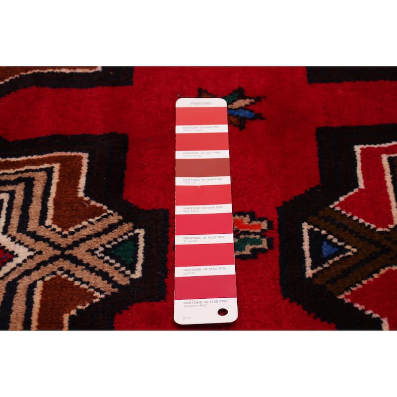 ECARPETGALLERY Hand-knotted Royal Baluch Red Wool Rug - 3'3 x 6'1