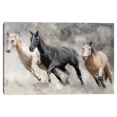 Sunday Run Crop by Studio Arts Canvas Art Print