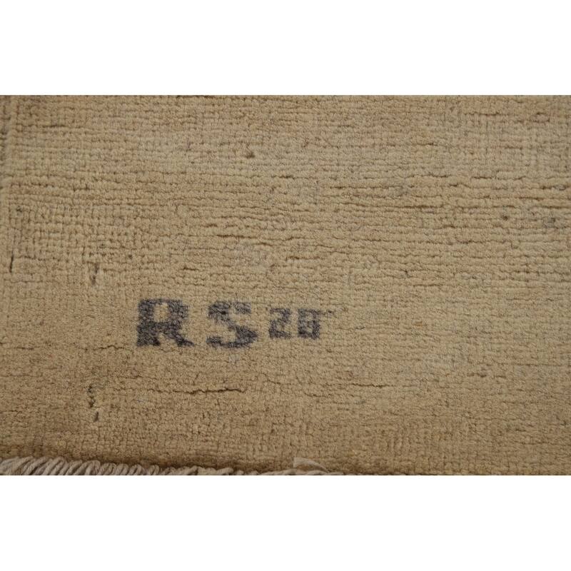 Modern Gabbeh Oriental Area Rug Handmade Solid Wool Carpet - 6'2"x 8'2"