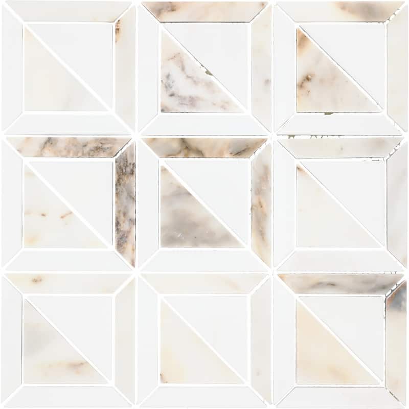 Daltile Gamma Natural Stone Window Wall and Floor Mosaic Tile (Set of 10)