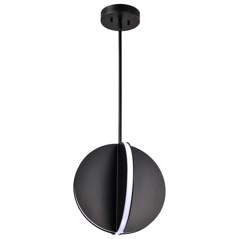 Blaine 13 Inch LED Pendant Matte Black Acrylic Lens - Matte Black - Matte Black