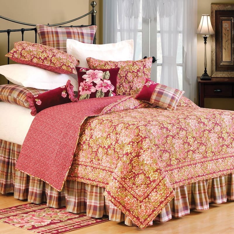 18" x 18" Anna Plum Tufted Pillow