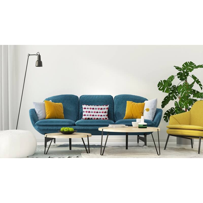 Leaf Stripe Accent Pillow