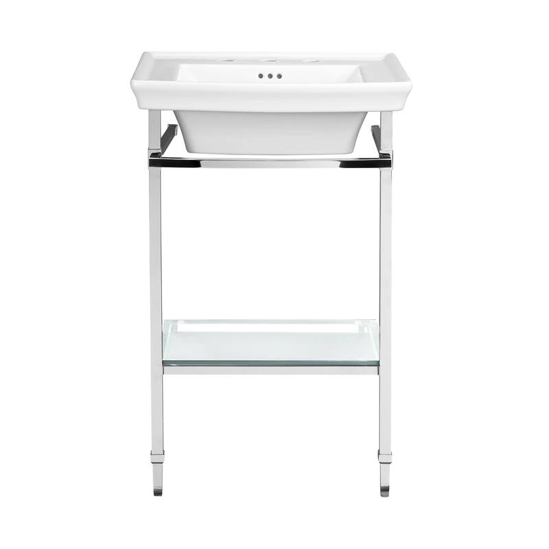DXV Wyatt Metal Pedestal Console