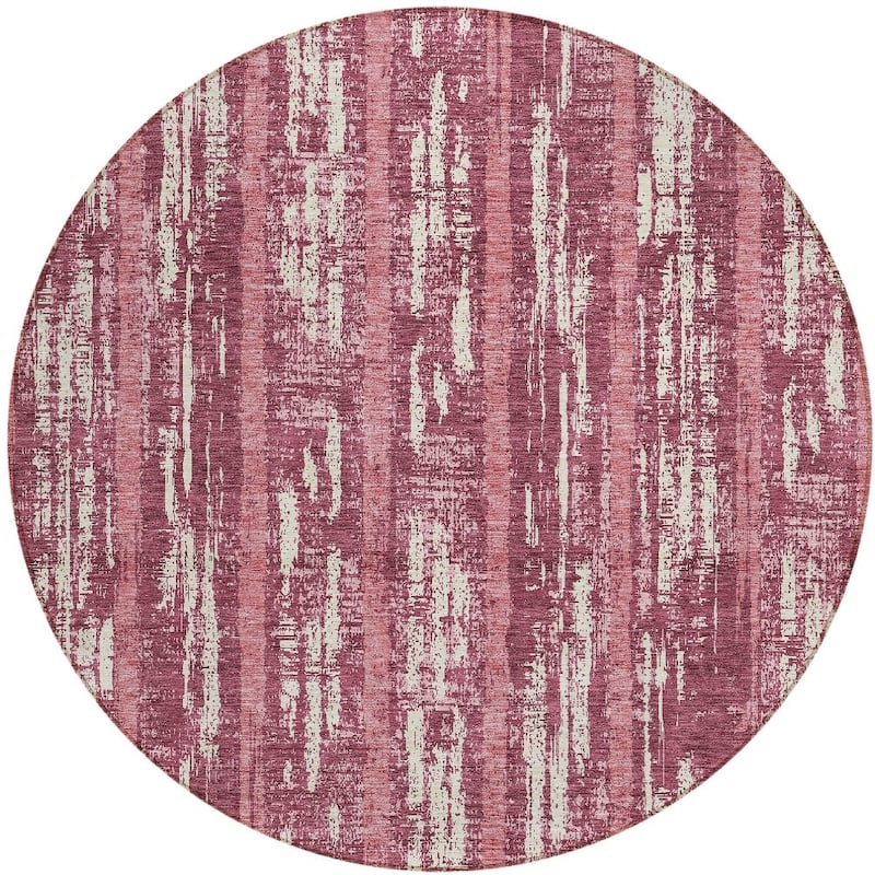 HomeRoots Striped Transitional Rectangle Outdoor Rug