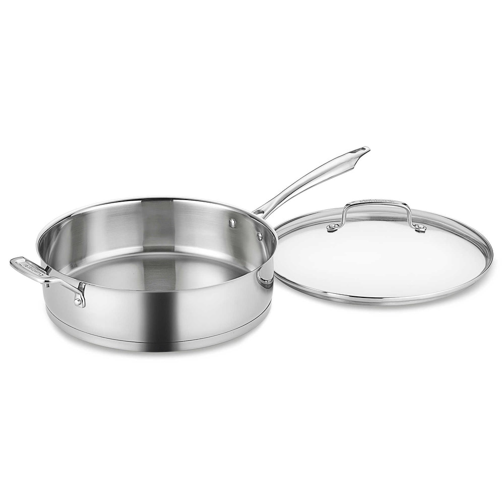 Cuisinart CIL345-30BB CastLite Non-Stick Cast Iron Chef's Pan with helper  and Cover, 4.5-Quart, Blue on Blue - Bed Bath & Beyond - 24127490