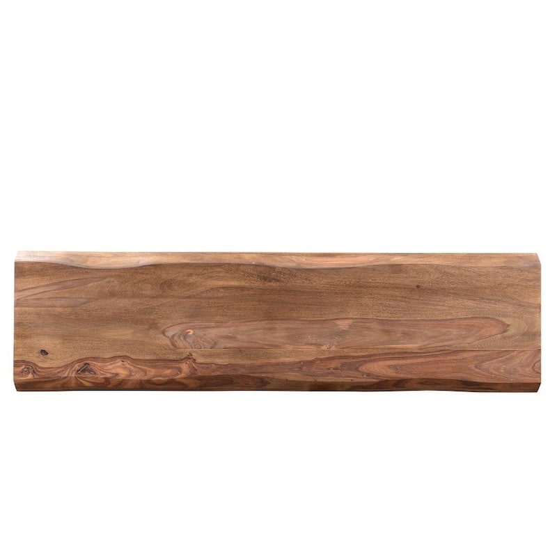 Carbon Loft Astor Handmade 60-inch Sheesham Wood Live Edge Bench - 60" x 16" x 18"