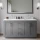 Option Dark Gray / White Quartz Top / Brushed Nickel