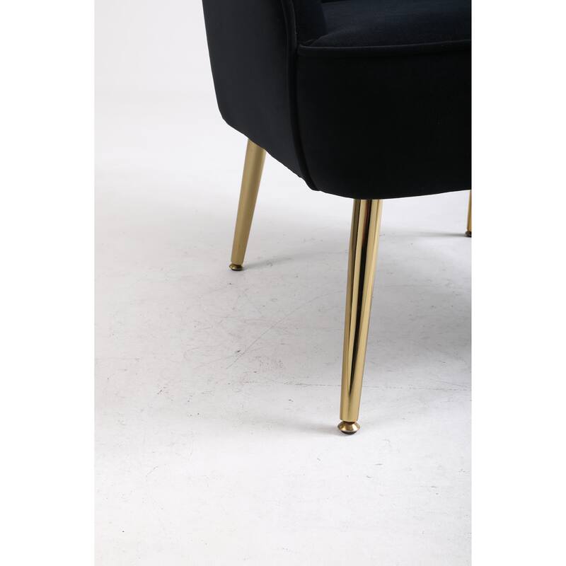 Modern Velvet Easy Assemble Sherpa Armchair for Living Room,Bedroom