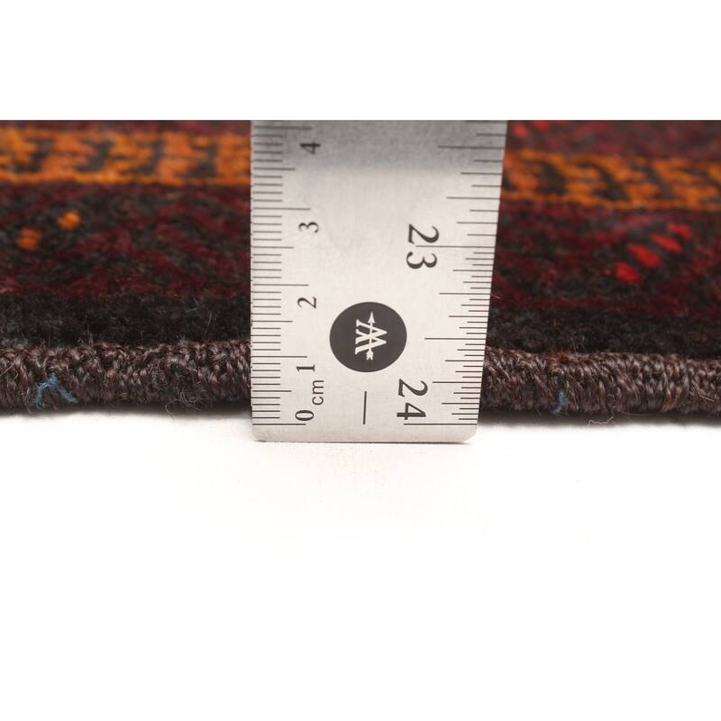 ECARPETGALLERY Hand-knotted Teimani Dark Brown Wool Rug - 3'1 x 4'8