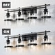 preview thumbnail 7 of 30, ExBrite 3-lights Bathroom Dimmable Black Vanity Lights Modern Wall Sconce Lighting