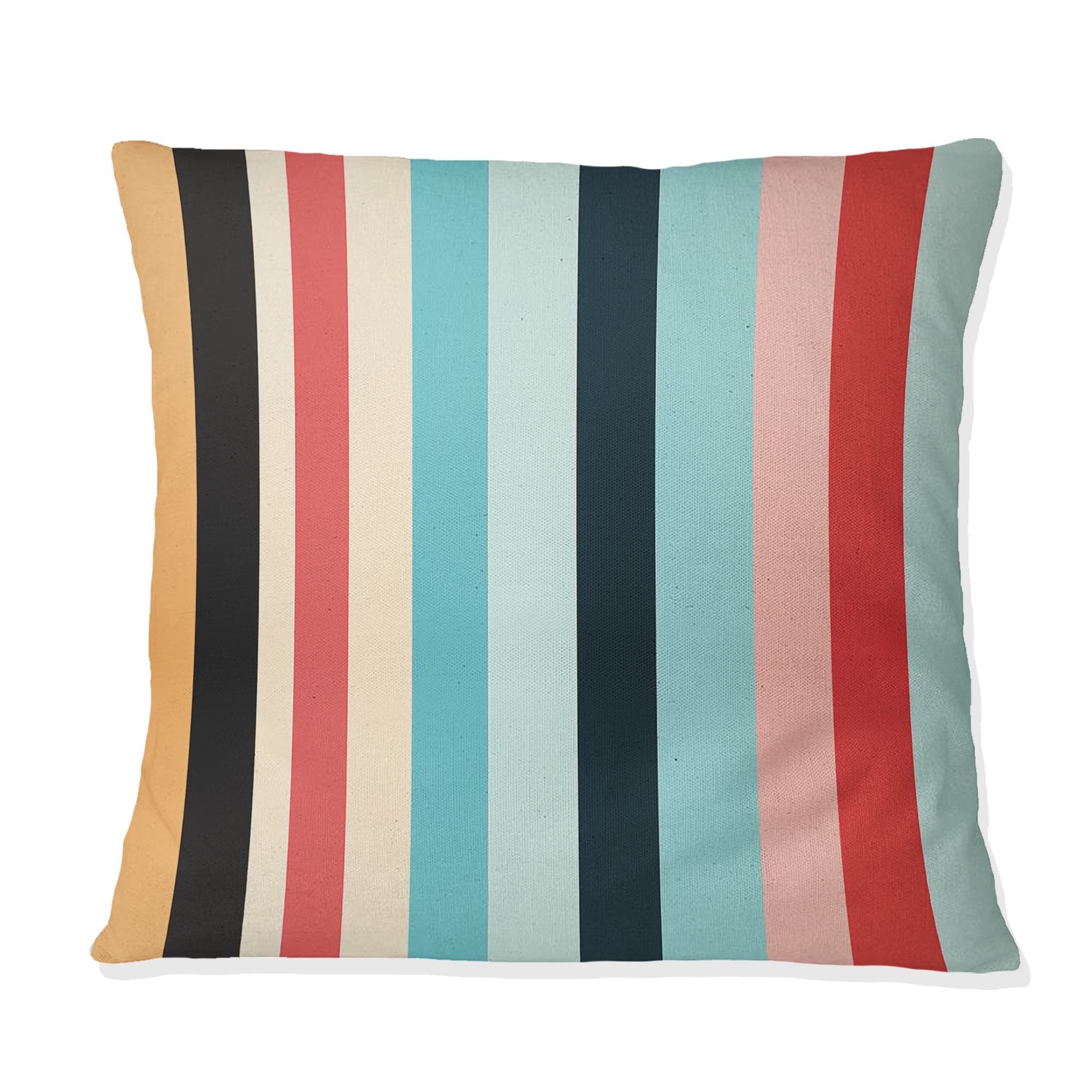 Designart Adventure Blue And Red Striped Pattern Striped Printed Throw Pillow Bed Bath Beyond 41221654