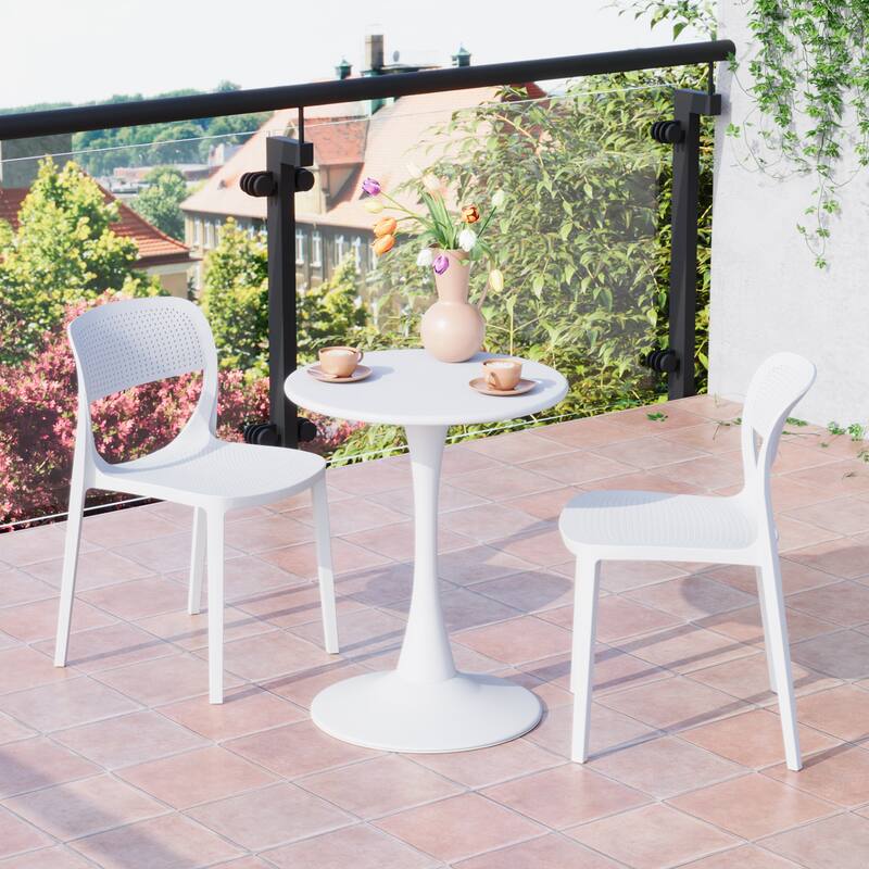 Frond and Form 2-Person Outdoor Round Dining Set