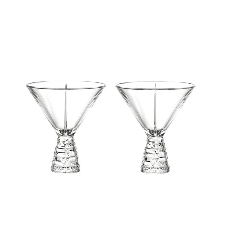Nachtmann Set of 2 Punk Cocktail Coupe Glasses - 8.1 oz. - 8.1 oz. - 2 Piece