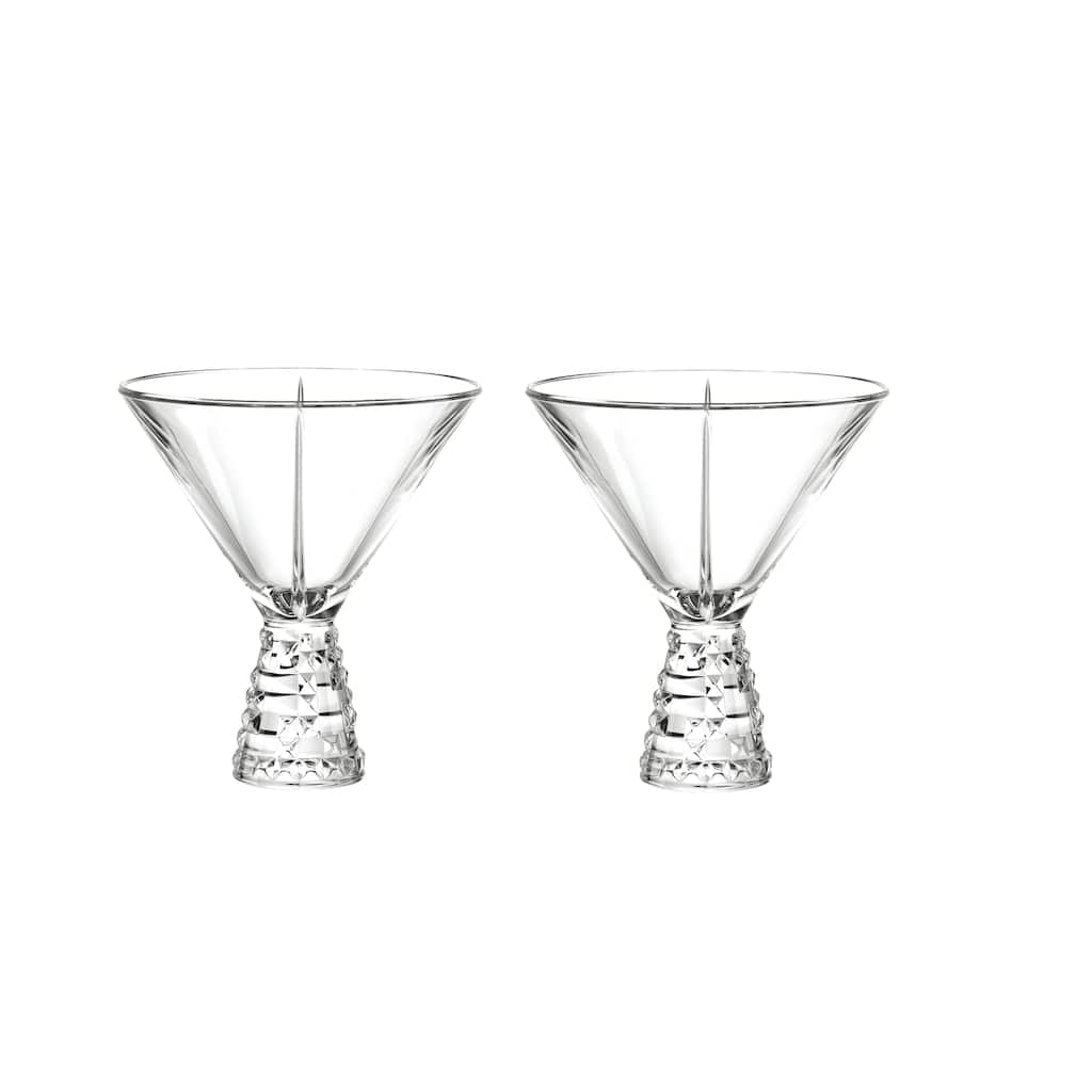 Nachtmann Set of 2 Punk Cocktail Coupe Glasses - 8.1 oz.