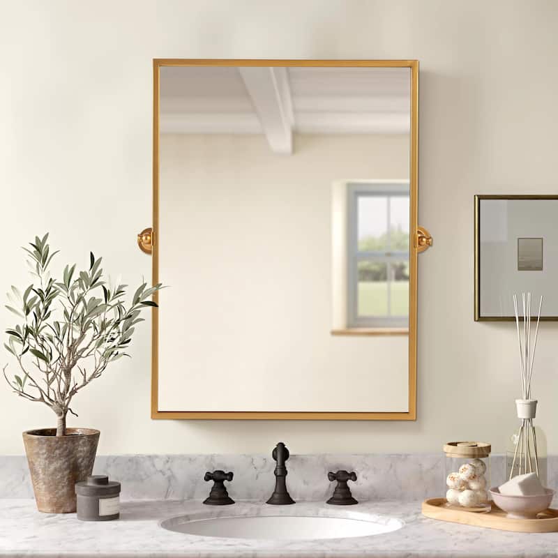 Modern Iron Wall-mount Decor Hanging Glam Mirror