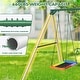 preview thumbnail 3 of 5, 9.5' Tall Swing Sets for Backyard, Heavy Duty Metal Swingset Outdoor for Kids