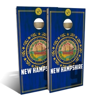 New Hampshire State Flag 2.0 Outdoor Cornhole Board Set