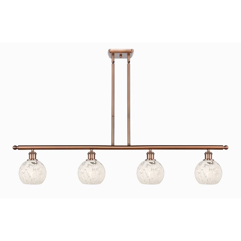 Innovations Lighting 516-4I-9-48-White Mouchette-Indoor Pendant White