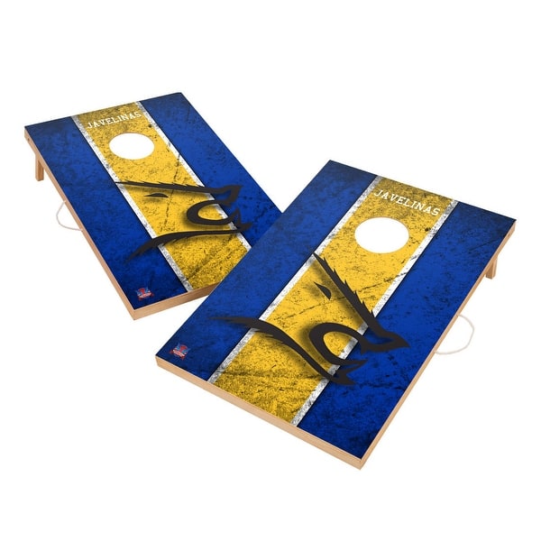 slide 2 of 5, Vintage Texas A&M Kingsville Javelinas Regulation 2x4 Cornhole Set