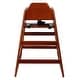 preview thumbnail 8 of 7, Wooden Double Solid Wood Feeding, Eat & Grow Portable High, Easy to Clean Baby Booster Chair in Walnut Finish