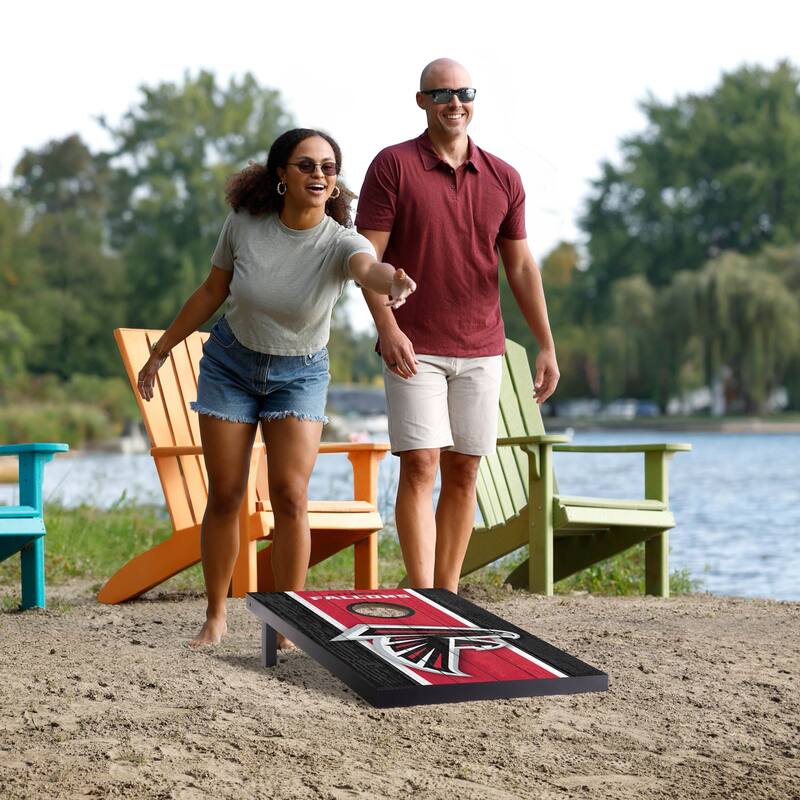 Atlanta Falcons NFL Compact 2x3 Tailgate Cornhole Board Set