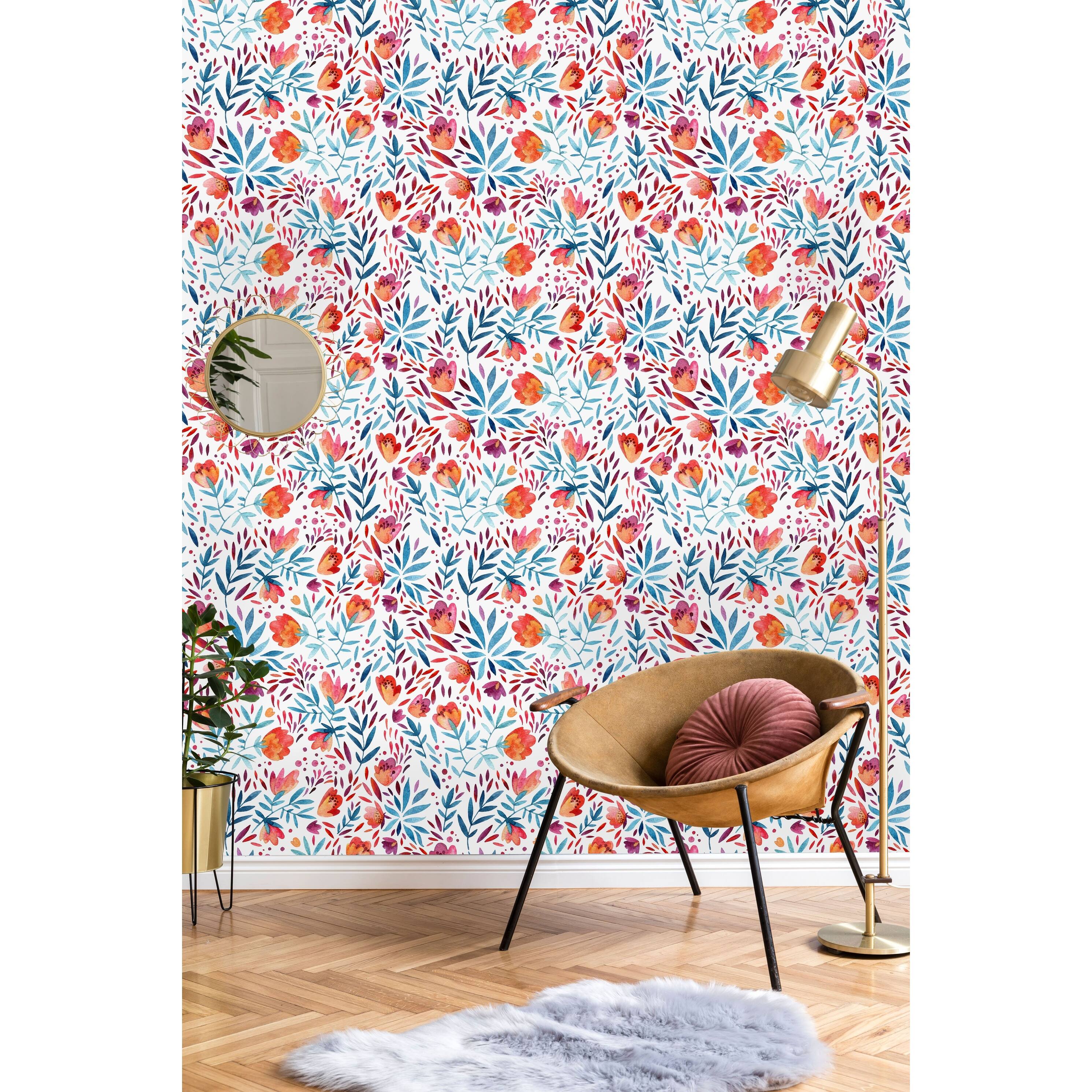 Cute Flowers Peel and Stick Wallpaper Bed Bath & Beyond 32616796