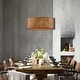 preview thumbnail 2 of 10, Artisan Antique Bronze Metal Drum Chandelier