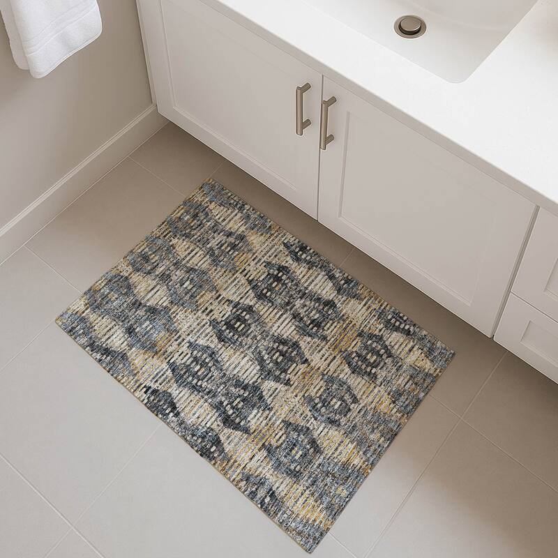 Machine Washable Indoor/ Outdoor Modern Ignacio Chantille Rug
