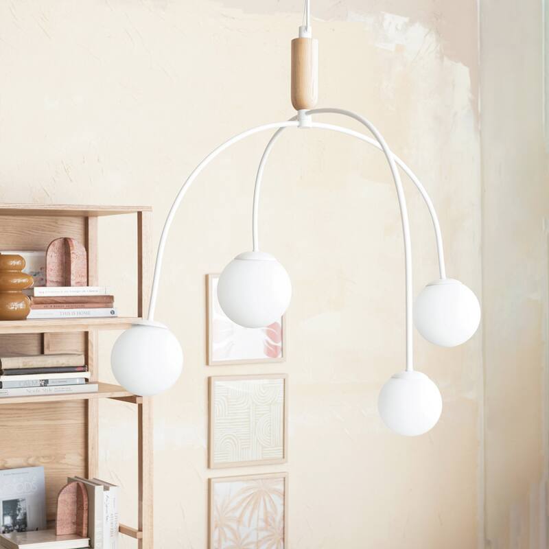 Luminous Sphere Frosted Glass Pendant