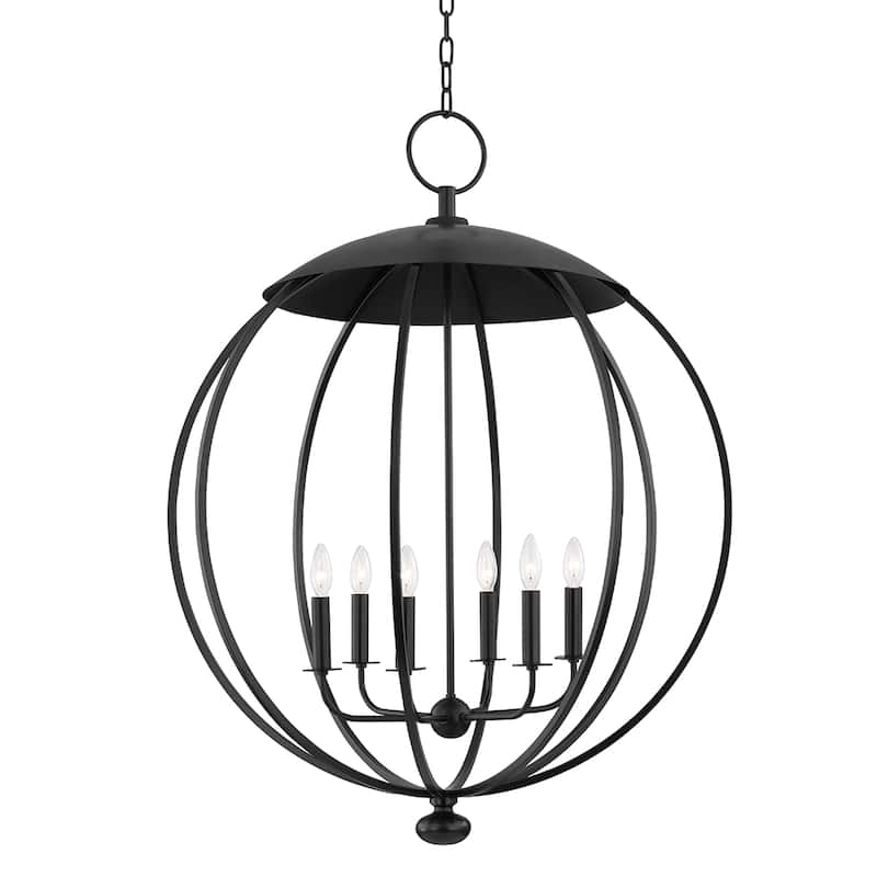 Hudson Valley Wesley 6-Light Pendant - N/A - Iron