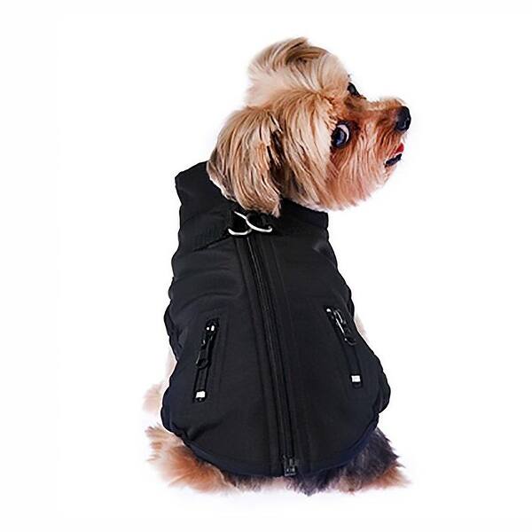 Shop Techie Water Resistant Harness Dog Coat Black Xx Small 8