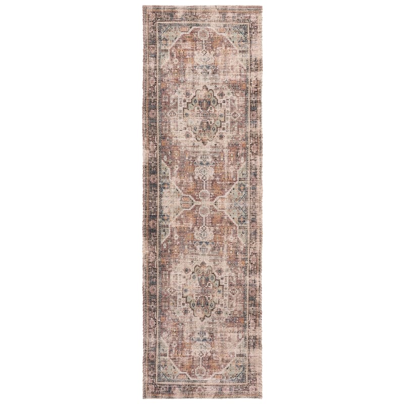 SAFAVIEH Handmade Saffron Clarita Jute & Chenille Rug - 2'3" x 8' Runner - Ivory/Purple