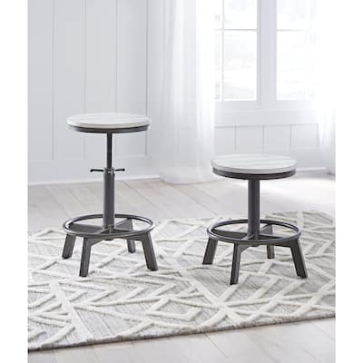 Ashley Furniture Torjin Swivel Stool (Set of 2) - 19"W x 19"D x 24"H