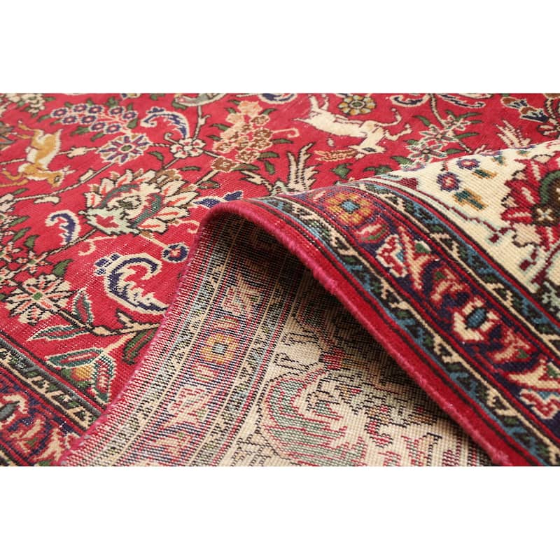 ECARPETGALLERY Hand-knotted Antalya Vintage Red Wool Rug - 8'2 x 11'3