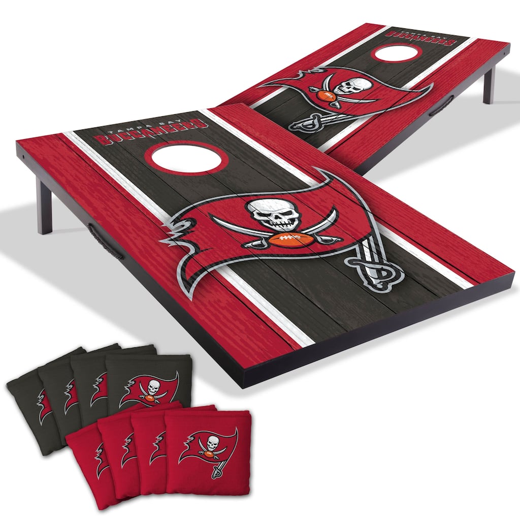 Tampa Bay Buccaneers NFL Compact 2x3 Tailgate Cornhole Board Set