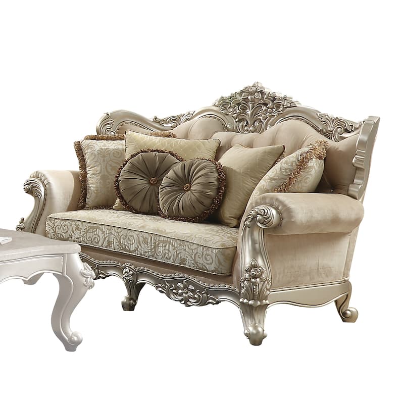 Bennington Champagne Wingback Loveseat