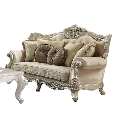 Bennington Champagne Wingback Loveseat