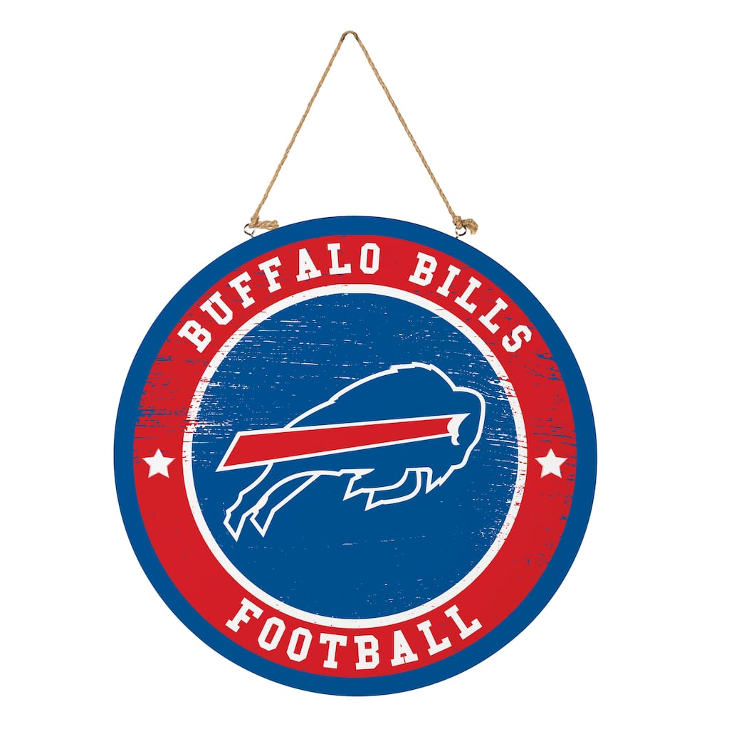 Buffalo Bills Wooden Door Decor Wall Sign - Multi-Color