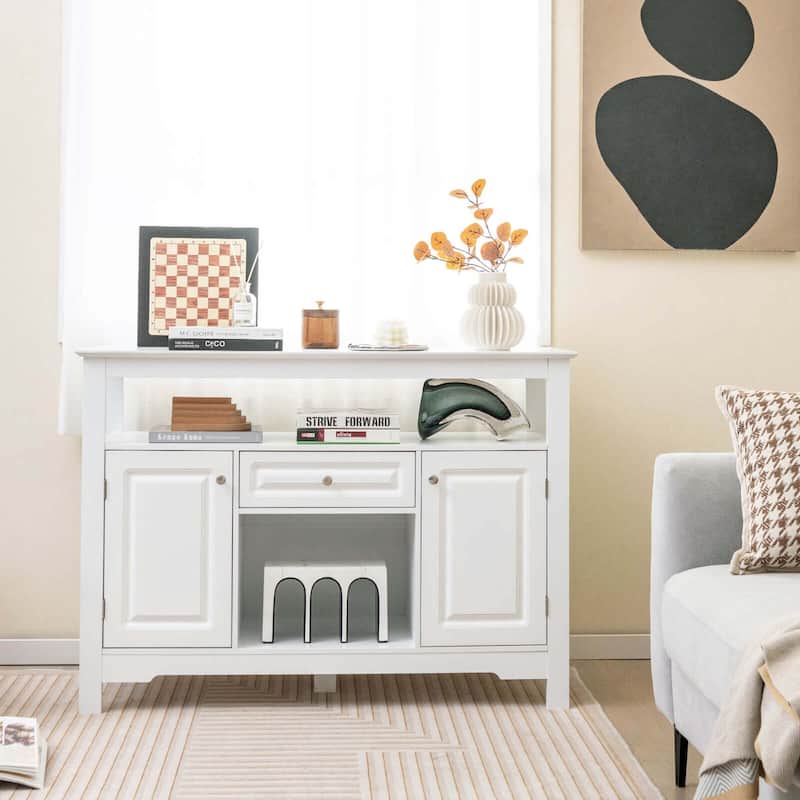 Costway Buffet Sideboard Wine Liquor Coffee Bar Cabinet with Removable - See Details