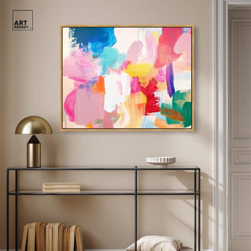 Pastel Riot II Colorful Canvas by Art Remedy