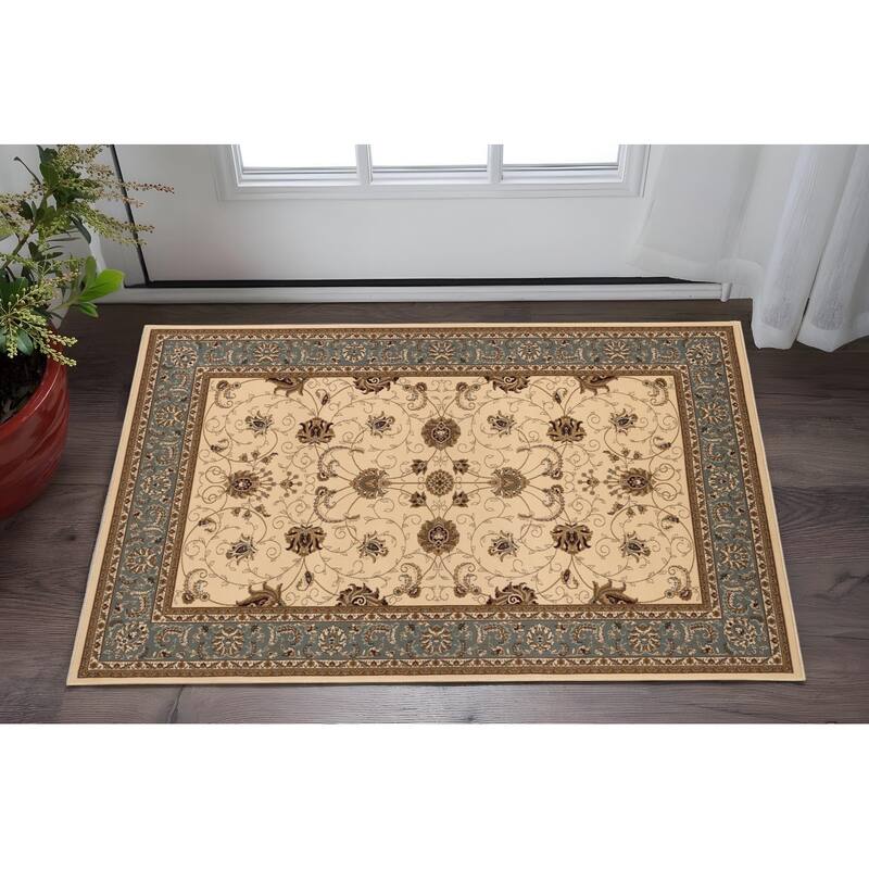 HomeRoots Oriental Traditional Rectangle Area Rug - 36 in. x 27 in. x 0.35 in. - 36 in. x 27 in.  x 0.35 in.