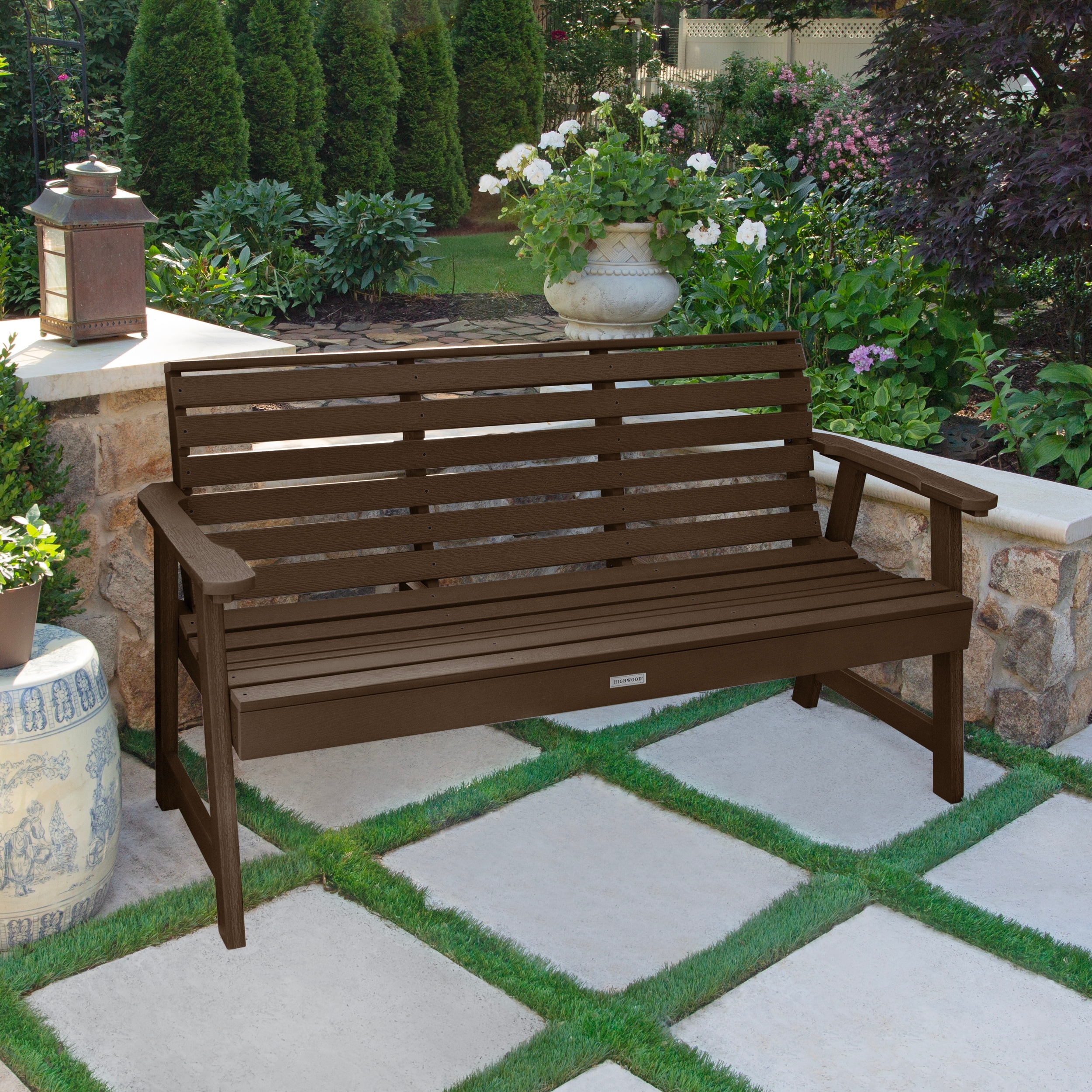 HIGHWOOD Weatherly 5-foot Eco-friendly Synthetic Wood Garden Bench