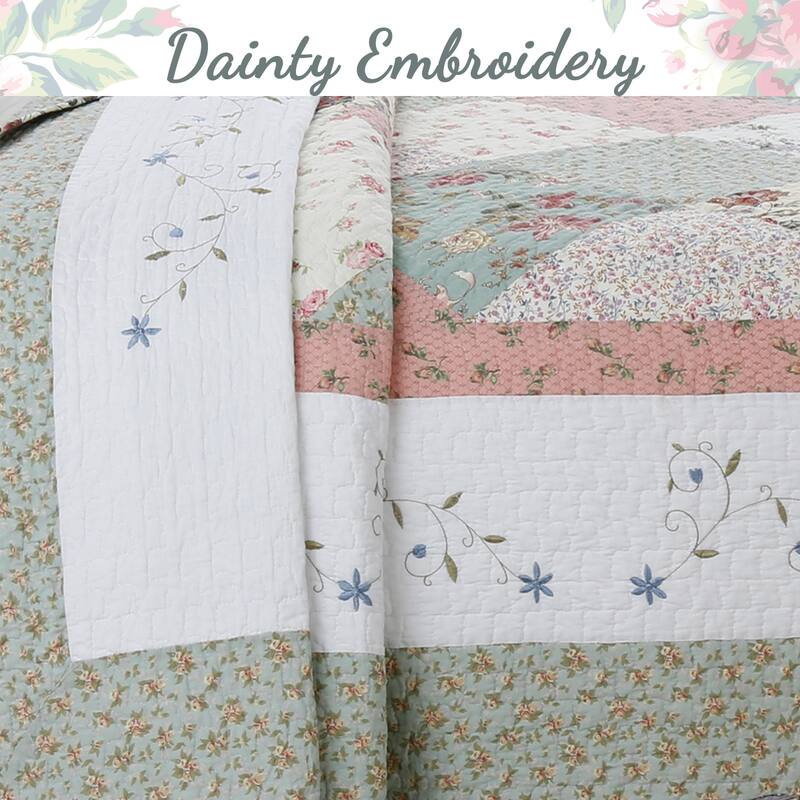 Celia Patchwork Cotton Quilt Bedding Set