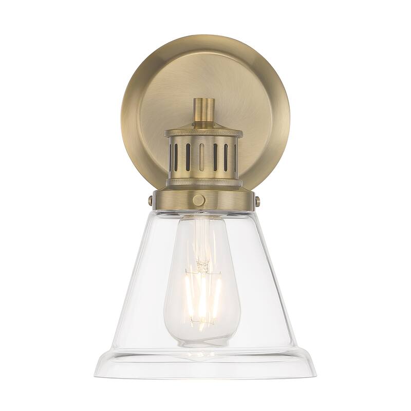 Alden Bath Light - Polished Nickel, Matte Opal