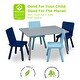 preview thumbnail 2 of 7, Kids Table and Chair Set (4 Chairs Included) Blue