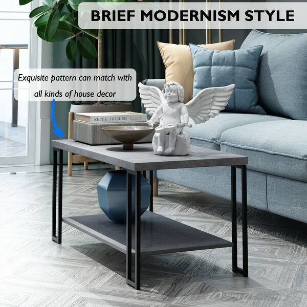 Shop Costway Accent Coffee Table Modern Living Room Furniture