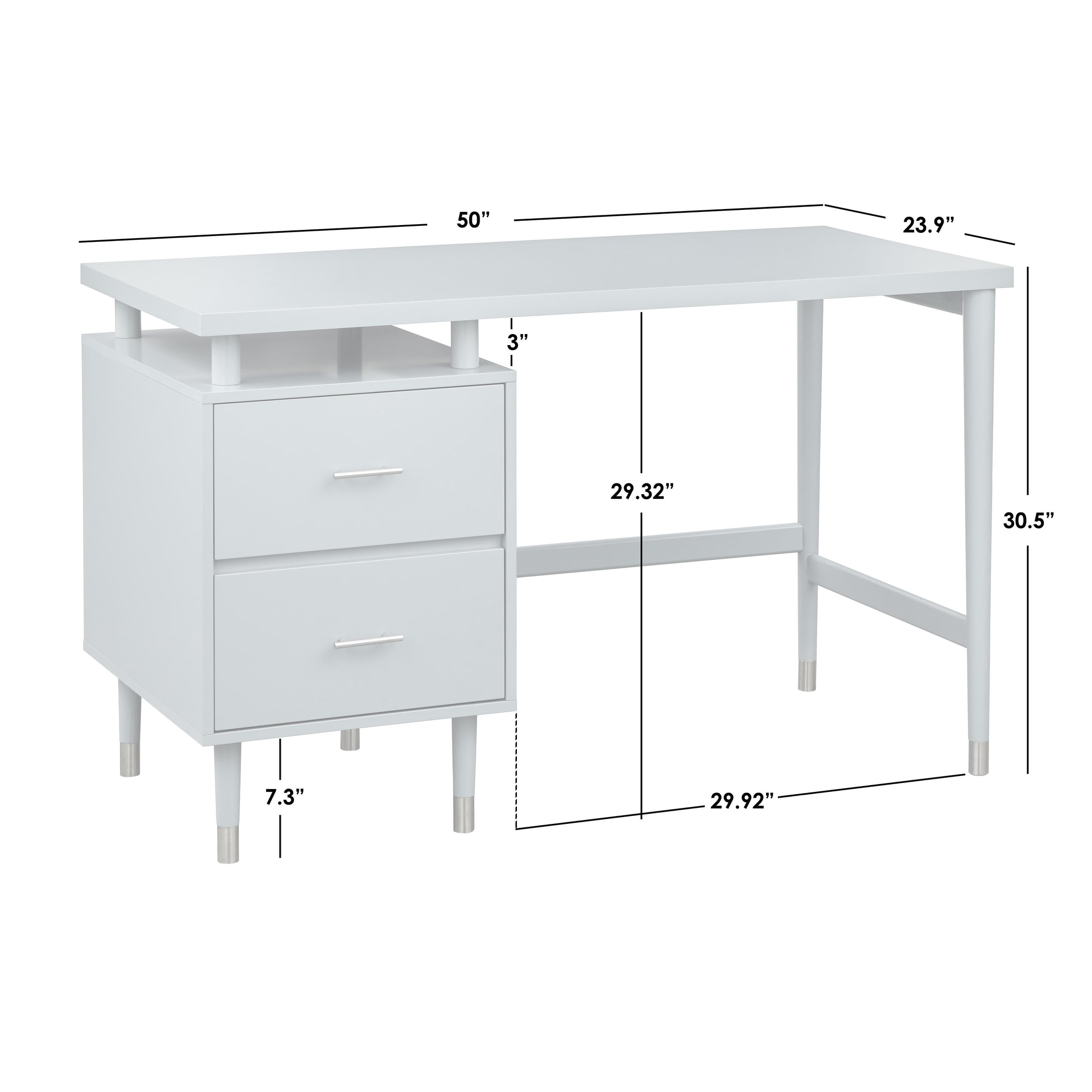 Simple Living Margo 2-drawer Mid-Century Modern Desk