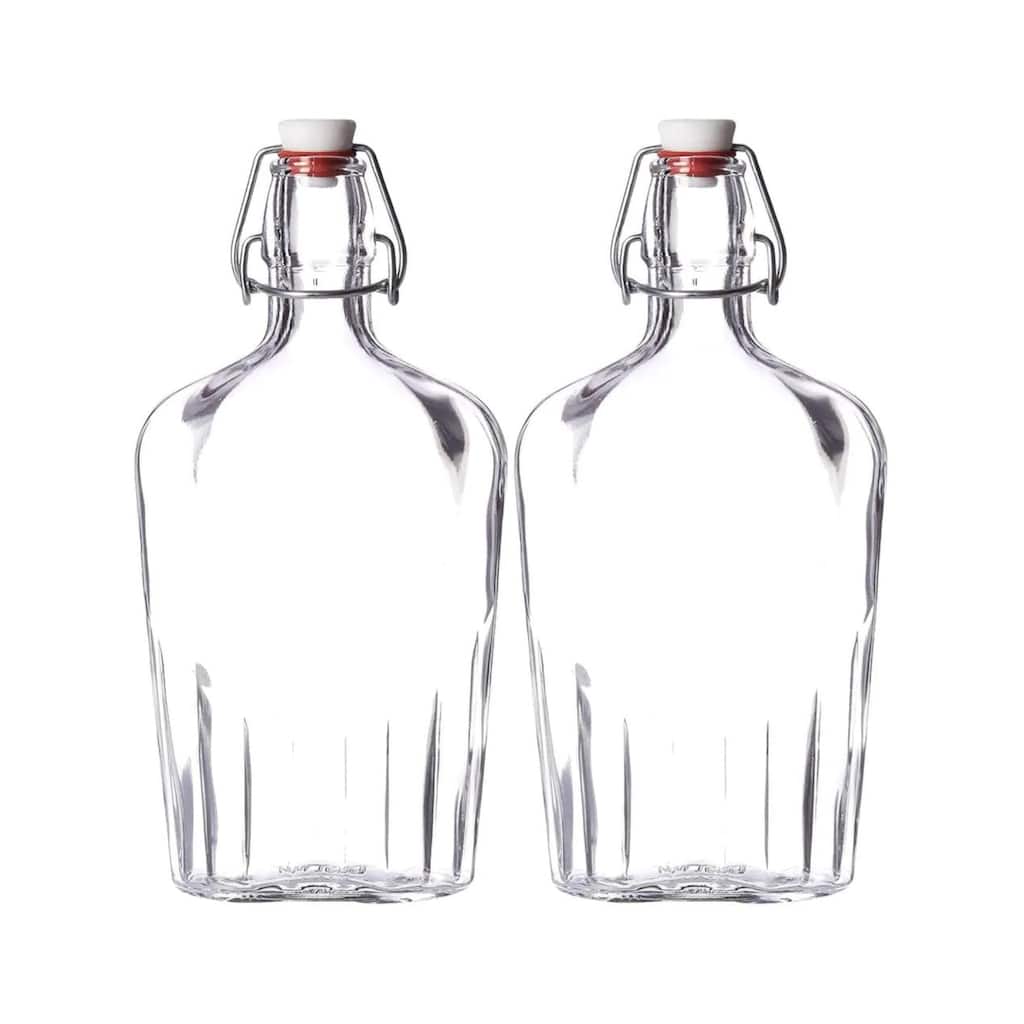 Bormioli Rocco Pocket Flask with Hermetic Lid - 17 oz