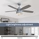 preview thumbnail 15 of 42, 52/66-In Farmhouse Style Industrial Windmill Large Ceiling Fan with Light and Remote